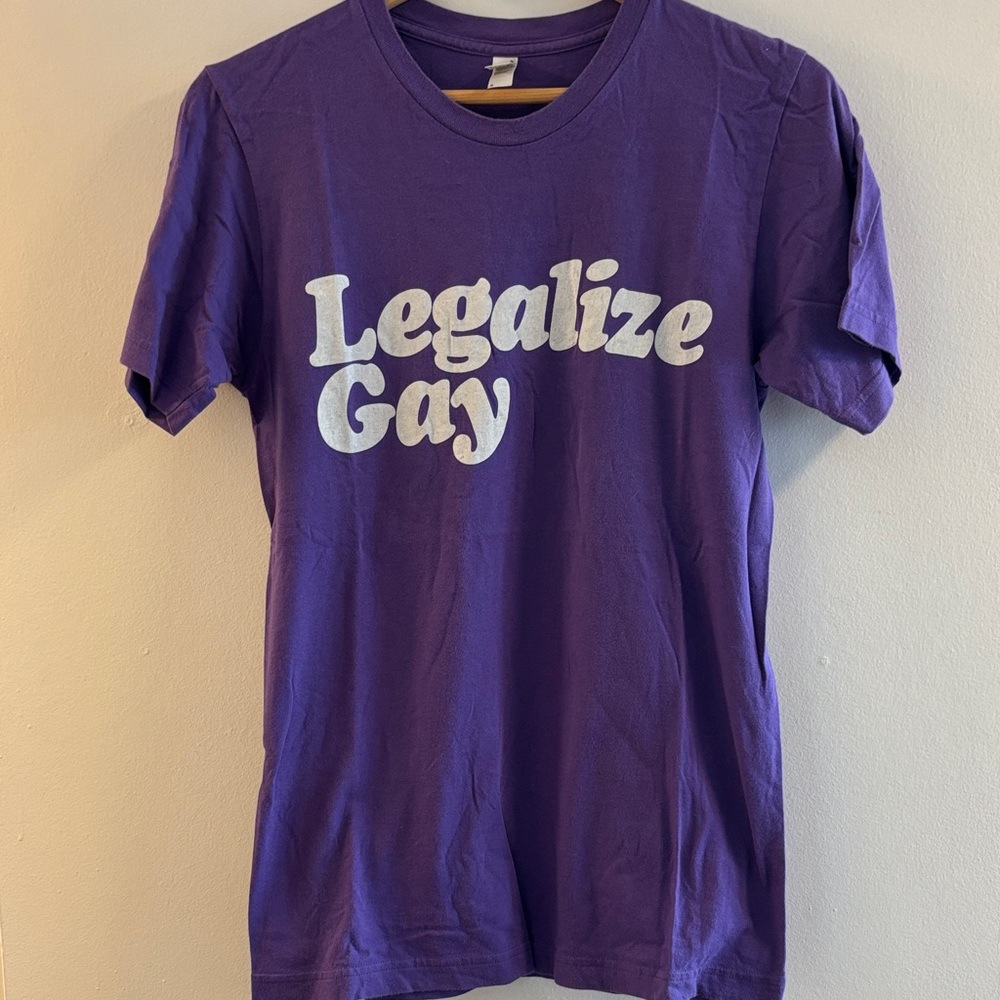 American Apparel Purple Statement Tee
